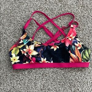 Floral Swim bikini top Calia